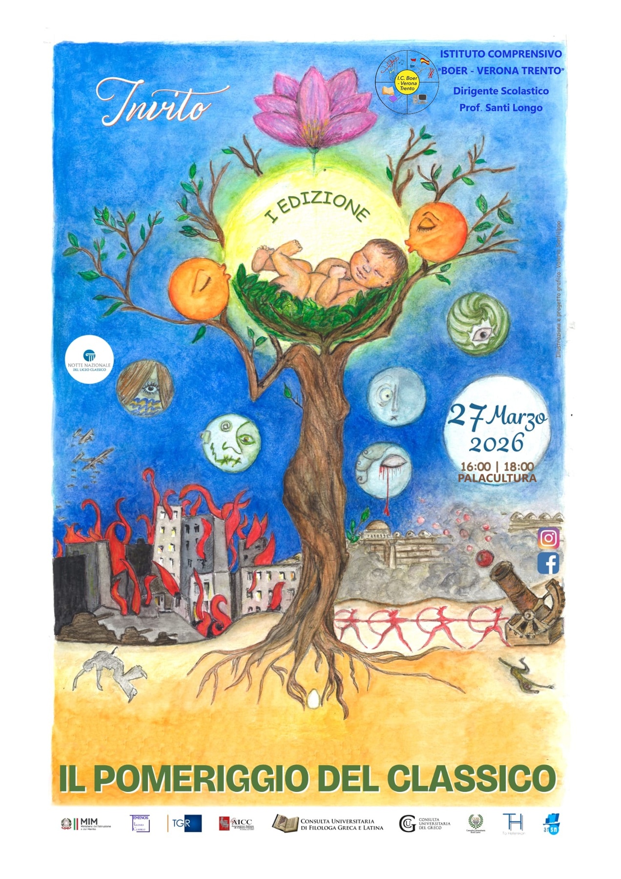 Il pomeriggio del Liceo Classico – Venerdì 27 Marzo 2026 – ore 16.00 : 18.00 Palacultura